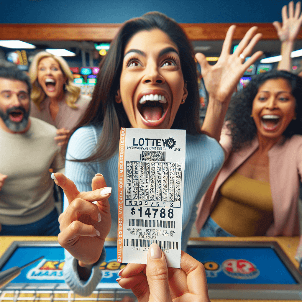 Mass State Lottery Keno ticket winner playing online baccarat