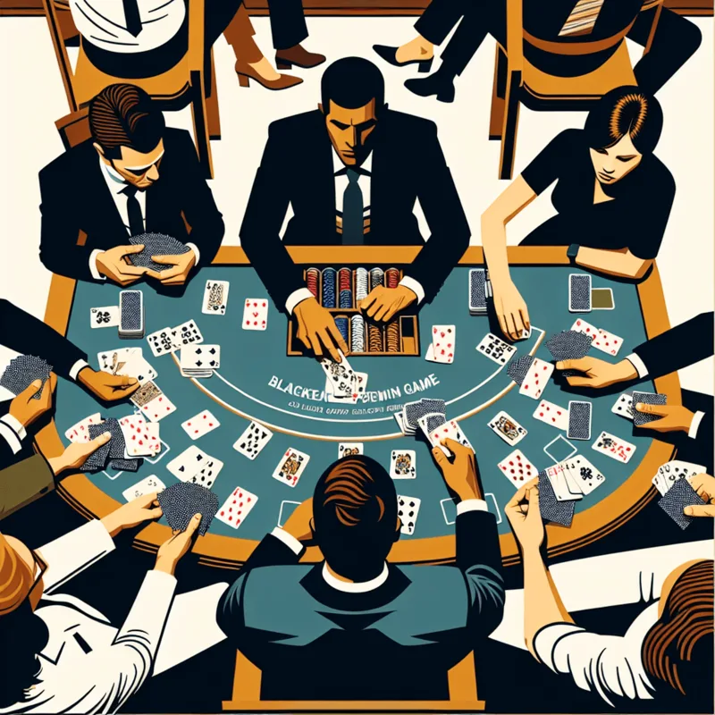 Winning a hand in online Blackjack game