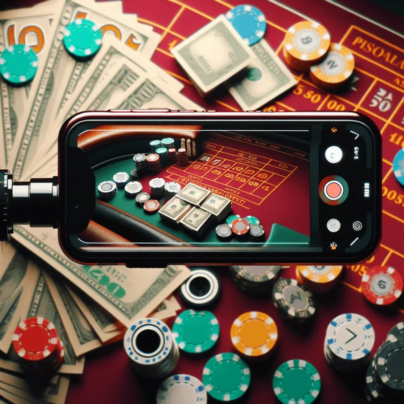 Live-Baccarat online table with live dealer