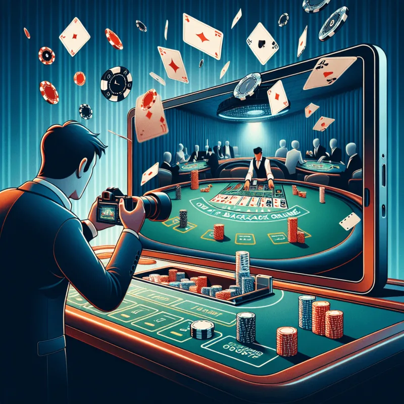 Player winning hand at Live-Blackjack online live dealer table